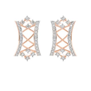 Norma Round Diamond Stud Earrings